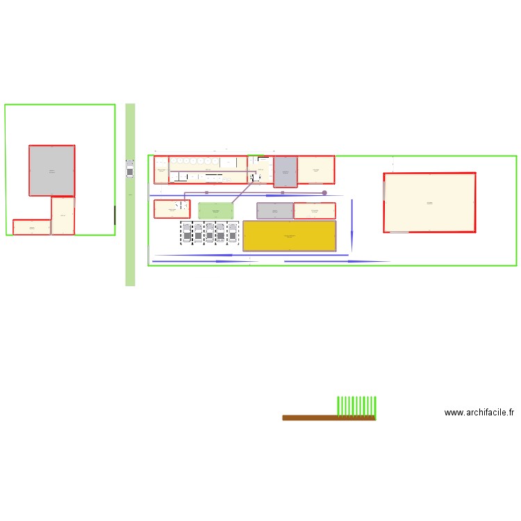 CAVE OBERHARTH. Plan de 14 pièces et 902 m2
