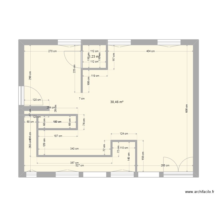 PLAN ELECTRIQUE RDC. Plan de 4 pièces et 46 m2