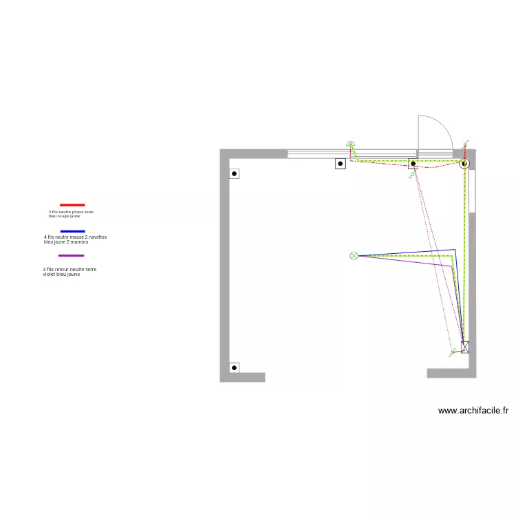Elec garage eclairage. Plan de 