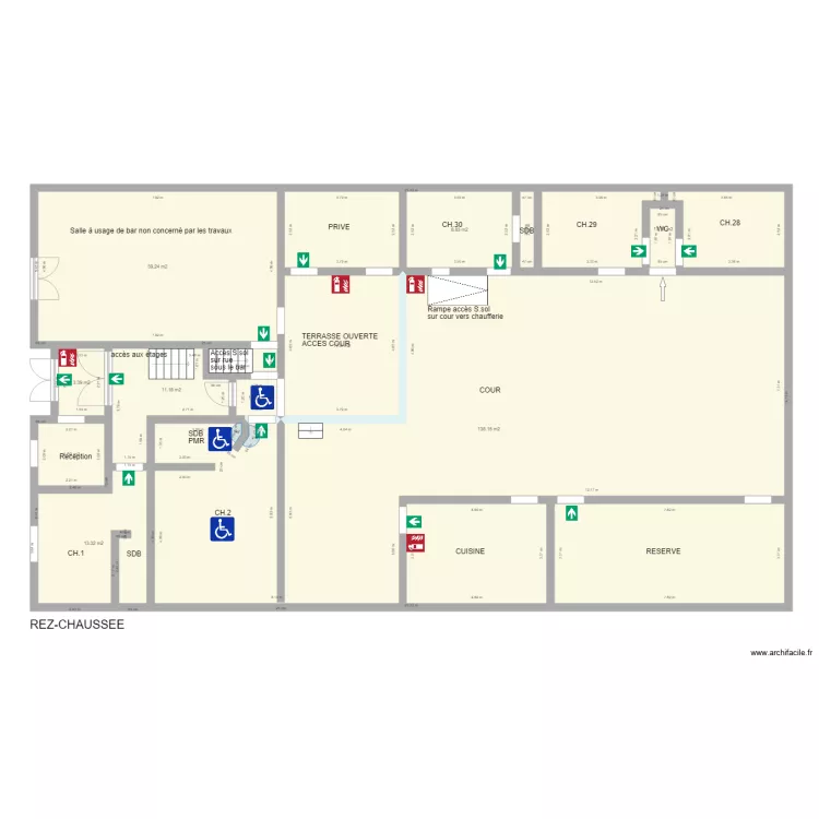 PLAN NIVEAU RDC. Plan de 