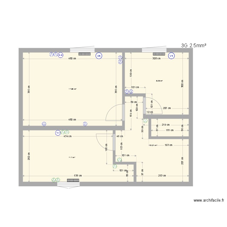 SAB ANTOINE R1 PRISE. Plan de 0 pièce et 0 m2