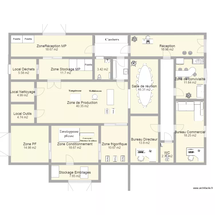 plan usine 3 copie. Plan de 