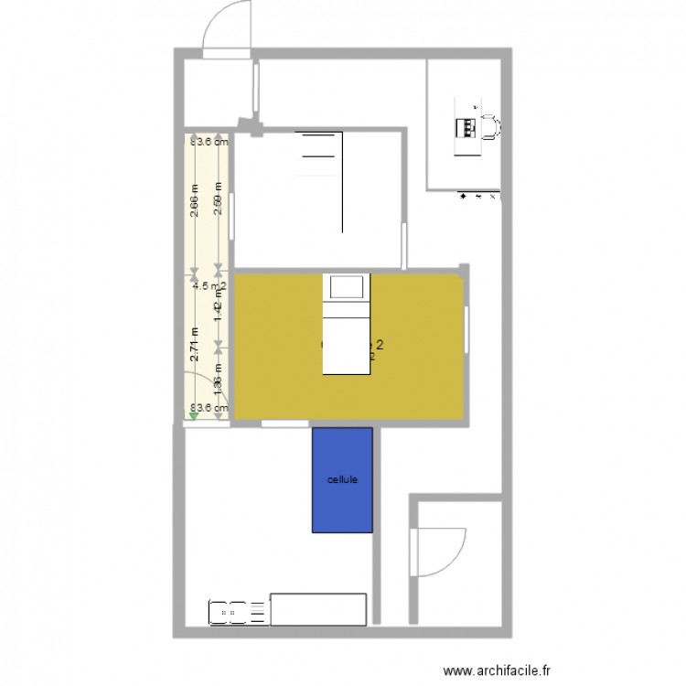 CHAMBRE FUNERAIRE. Plan de 0 pièce et 0 m2