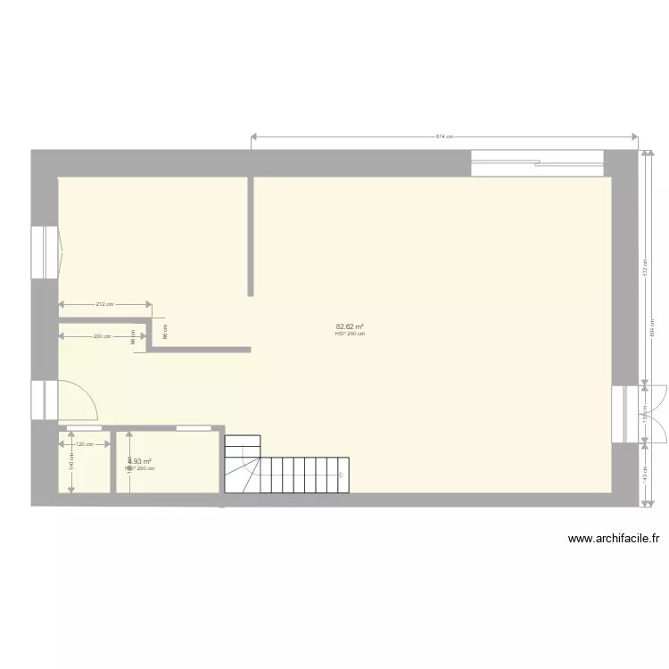 maison. Plan de 