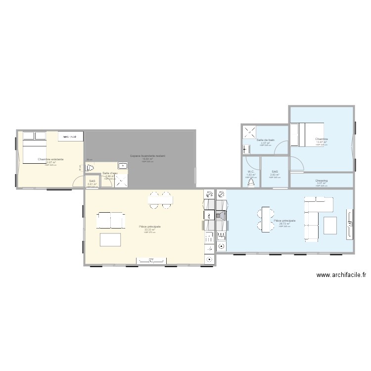 ALVARO 3 pièces V3  M2. Plan de 0 pièce et 0 m2