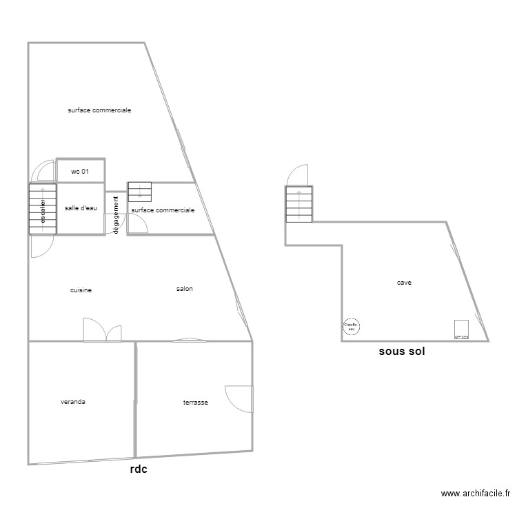 vaurillon am rdc. Plan de 0 pièce et 0 m2