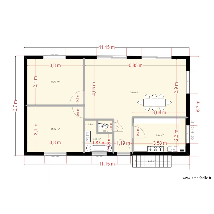 plan bon castel. Plan de 0 pièce et 0 m2