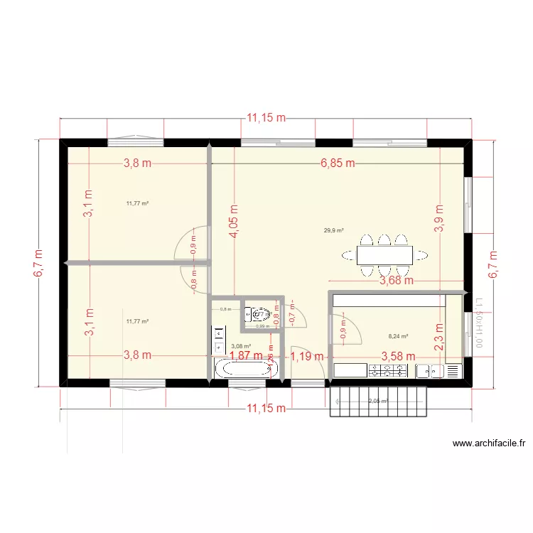 plan bon castel. Plan de 
