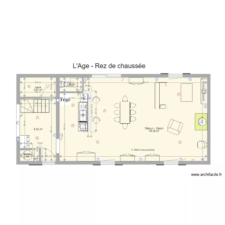 bussi&egrave;re. Plan de 