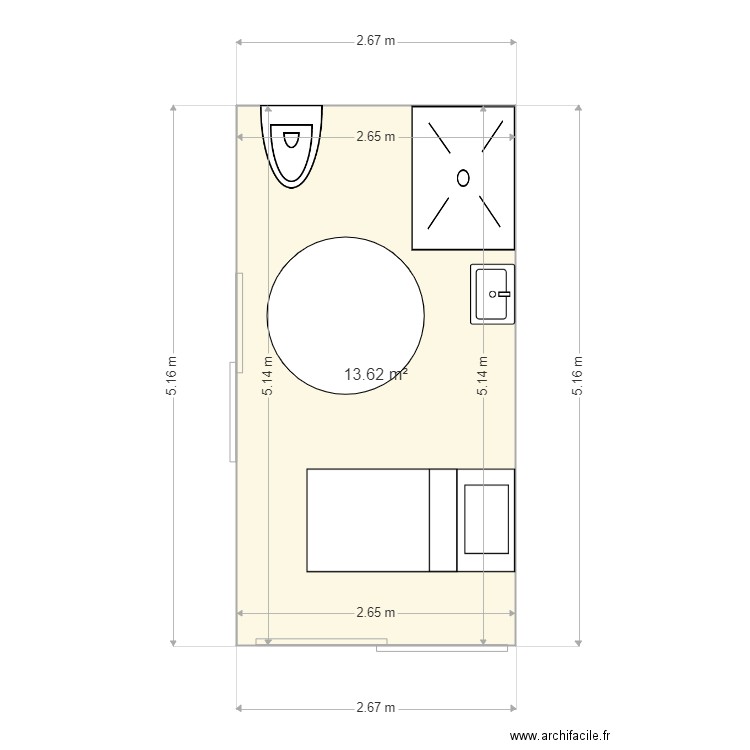 LAMIGE. Plan de 0 pièce et 0 m2