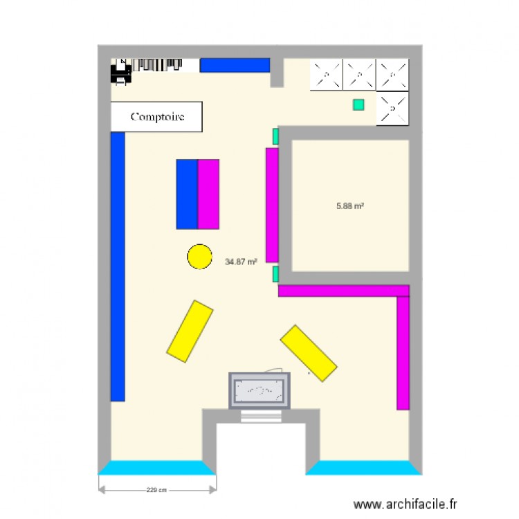 Plan panta. Plan de 0 pièce et 0 m2