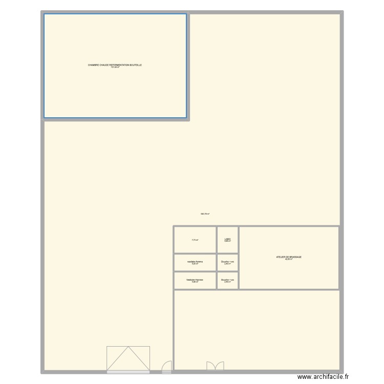 PLAN NOUVEAU BATIMENT. Plan de 9 pièces et 787 m2