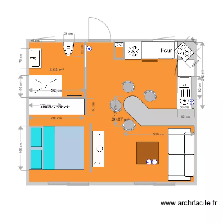 MON NOUVEAU STUDIO. Plan de MON NOUVEAU STUDIO. Plan de