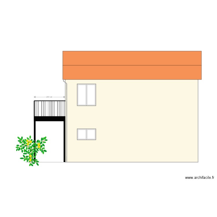 Adey Facade Est 1. Plan de 0 pièce et 0 m2