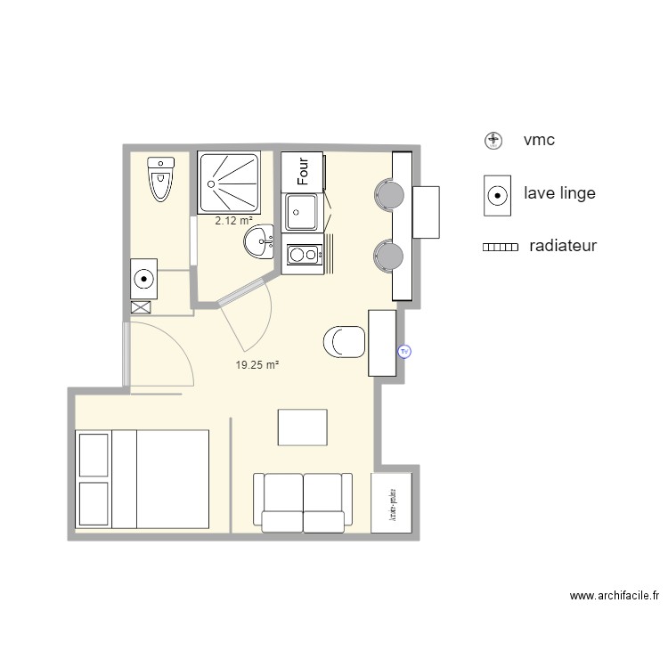 credey. Plan de 0 pièce et 0 m2