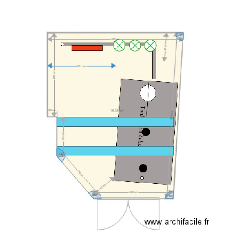 Agencement salle turbine 4. Plan de 0 pièce et 0 m2