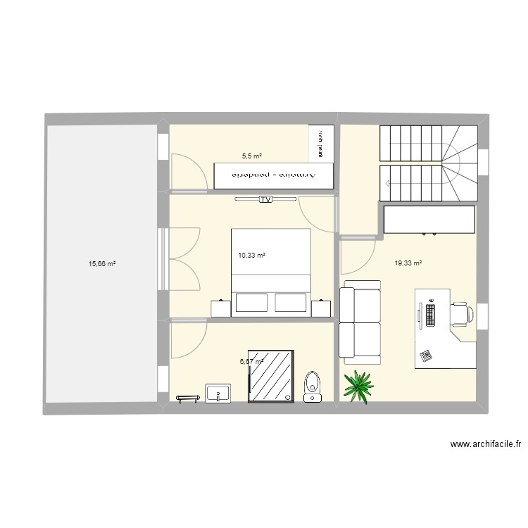 etage plan6. Plan de 0 pièce et 0 m2