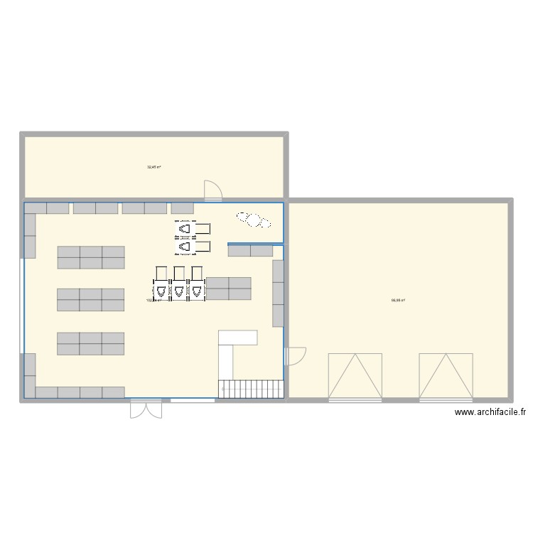 Bresse Jura Agri. Plan de 3 pièces et 222 m2