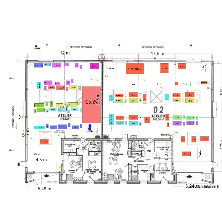 Batiment Relais Travail V4. Plan de 0 pièce et 0 m2