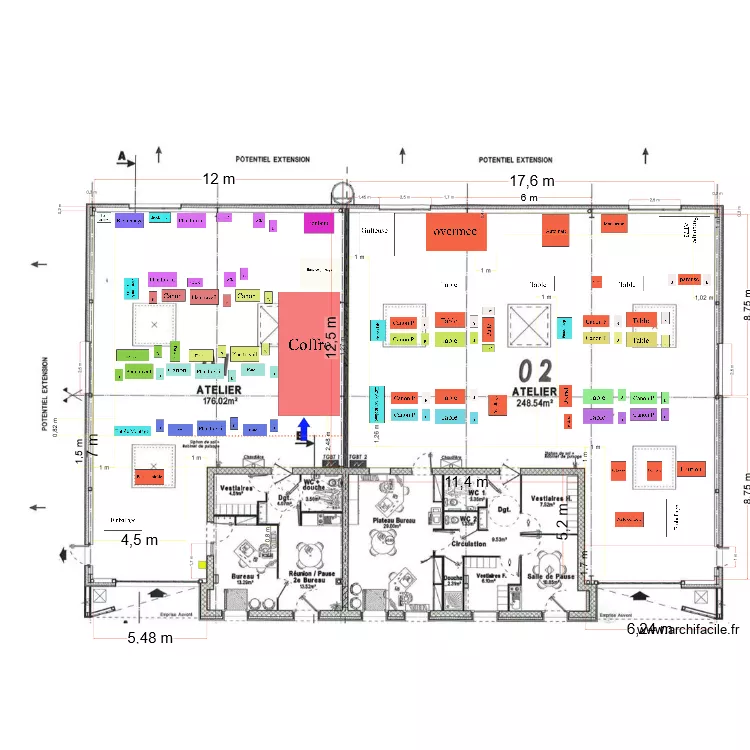 Batiment Relais Travail V4. Plan de Batiment Relais Travail V4. Plan de