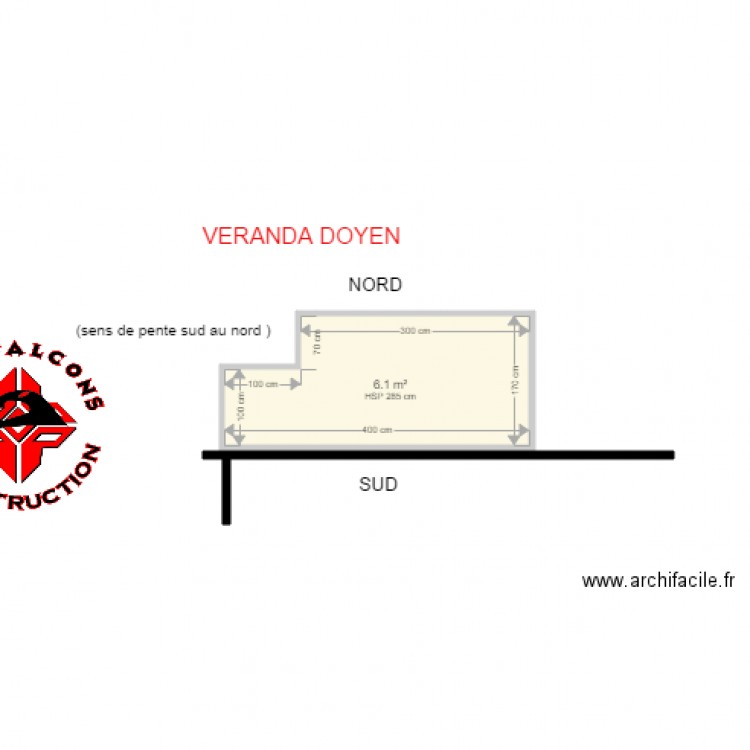 Veranda Doyen. Plan de 0 pièce et 0 m2