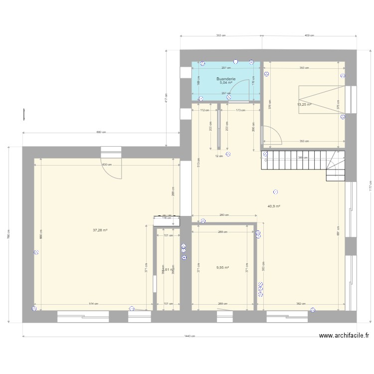 RenoT4RdcOct21. Plan de 6 pièces et 110 m2