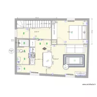 1er &eacute;tage projet V4 implantation &eacute;lectrique