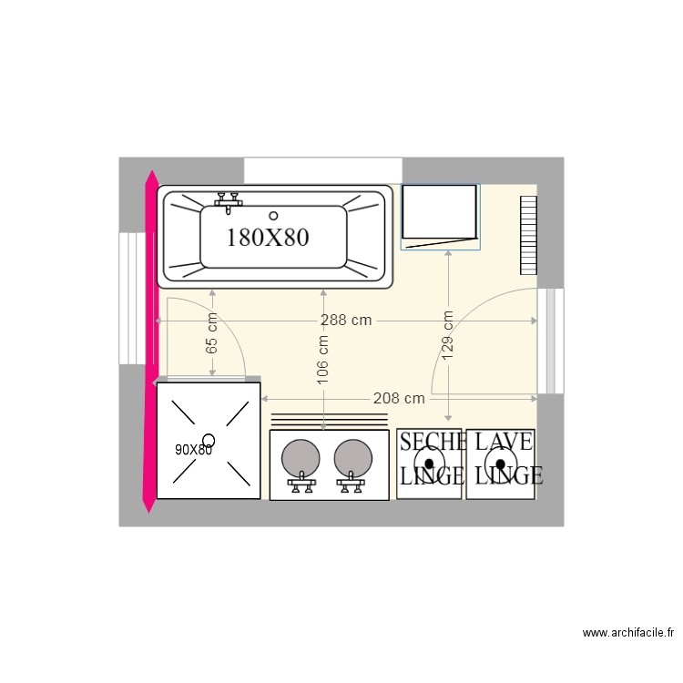 SALLE DE BAIN 3. Plan de 0 pièce et 0 m2