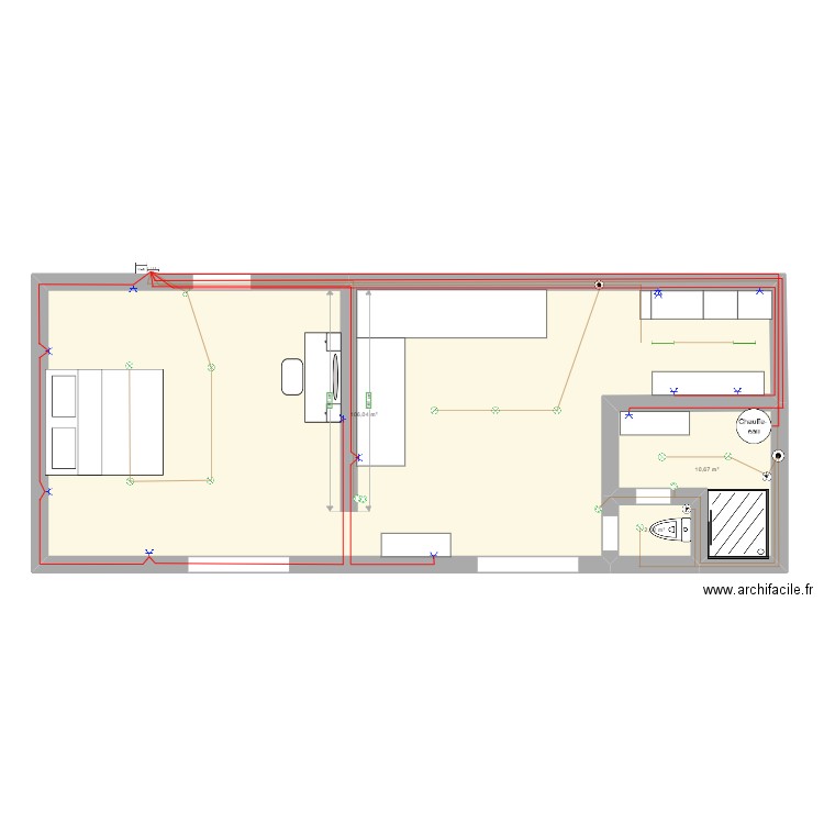 FLORIAN. Plan de 3 pièces et 119 m2