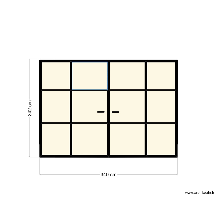 Porte patio. Plan de 0 pièce et 0 m2