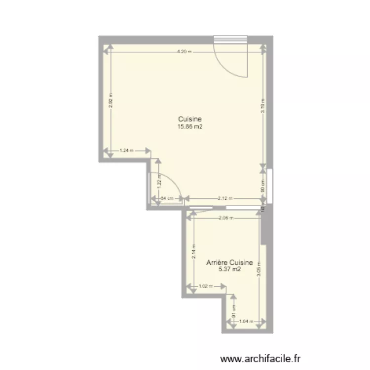 Cuisine. Plan de 