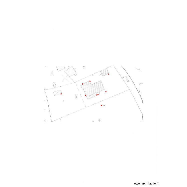PLAN DE MASSE COQUEREAU. Plan de 0 pièce et 0 m2