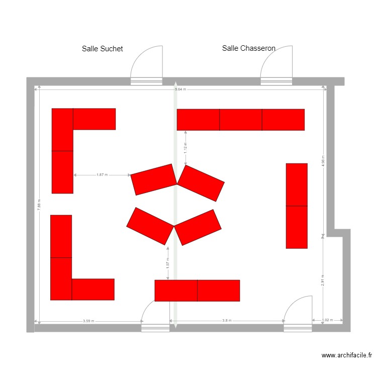 Salle Suchet Chasseron v3. Plan de 0 pièce et 0 m2