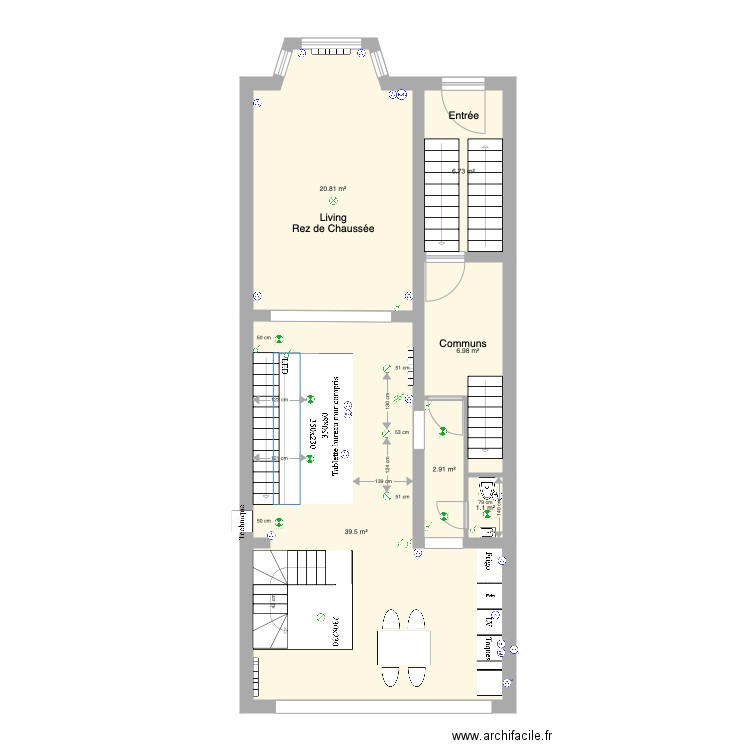 Marie José Rez version studio. Plan de 0 pièce et 0 m2