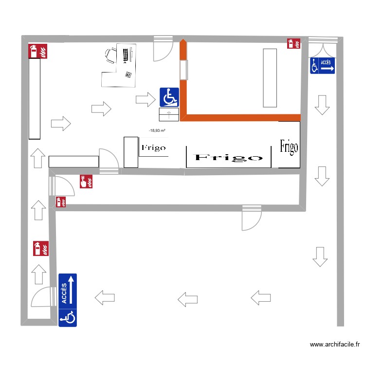 Projet du shop. Plan de 0 pièce et 0 m2