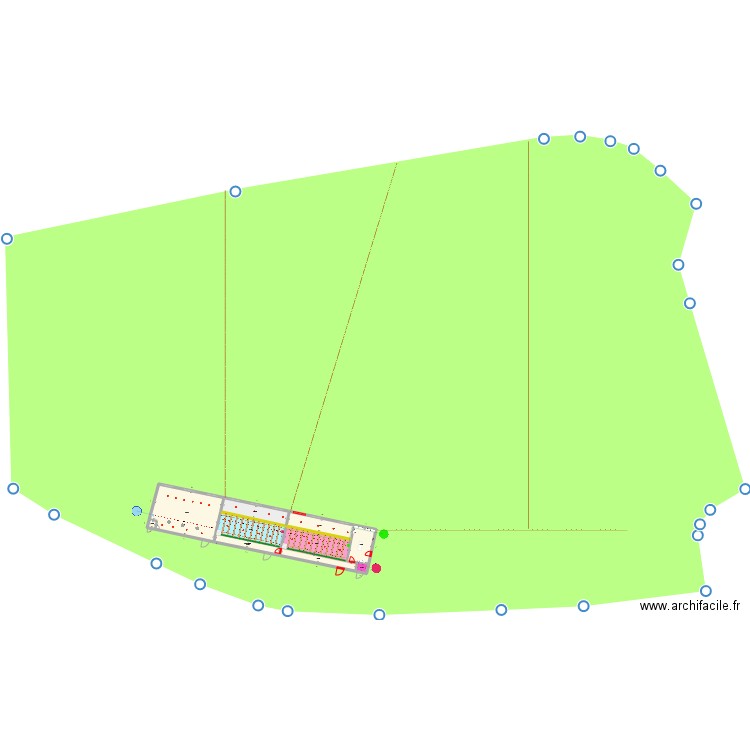 POULALLIER 1. Plan de 10 pièces et 399 m2