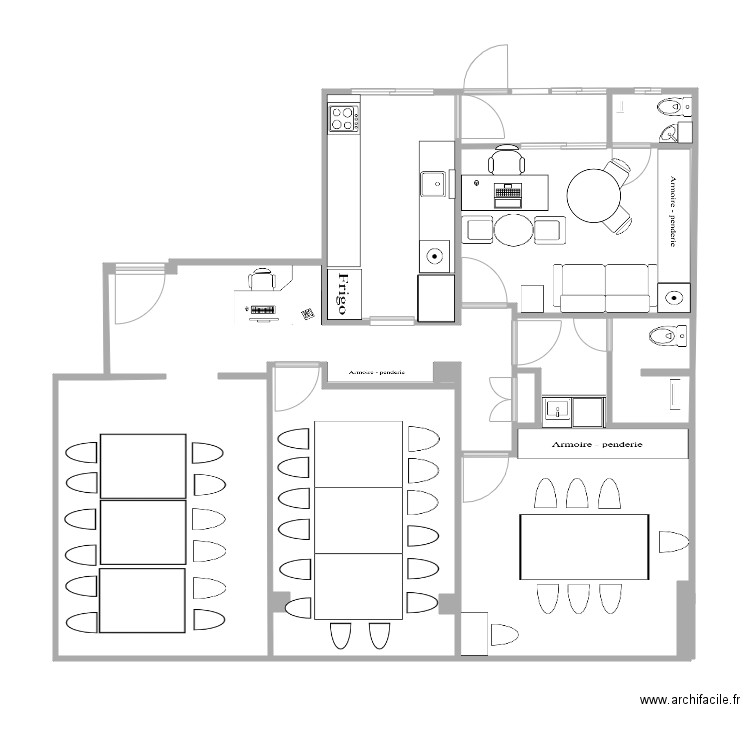 plan bureau Atlas. Plan de 0 pièce et 0 m2