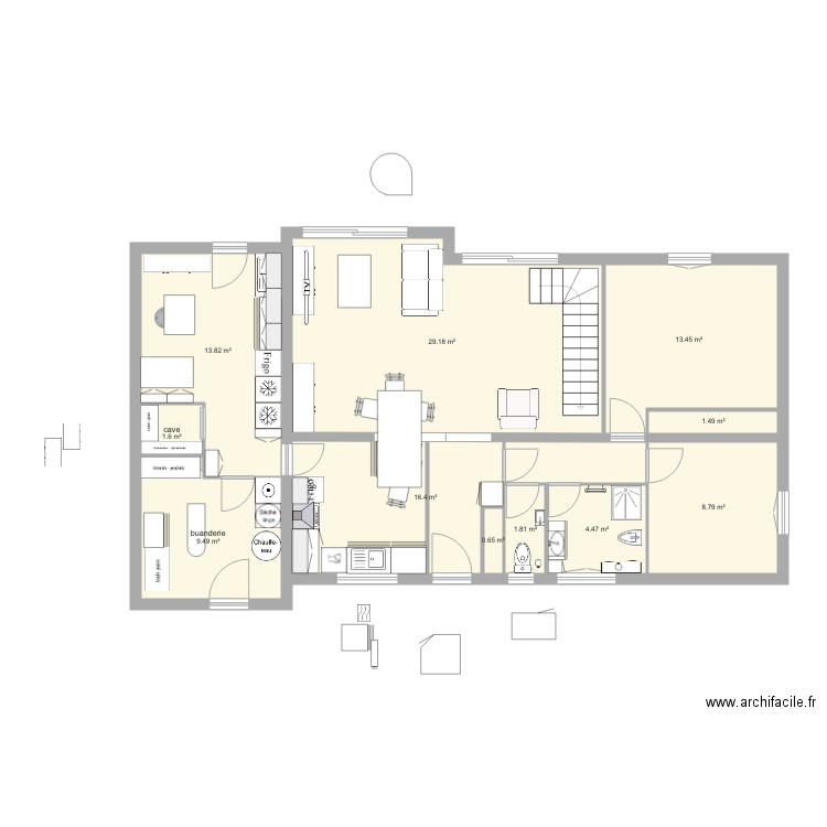 LA ROQUE DE BASE cuisine 3. Plan de 0 pièce et 0 m2