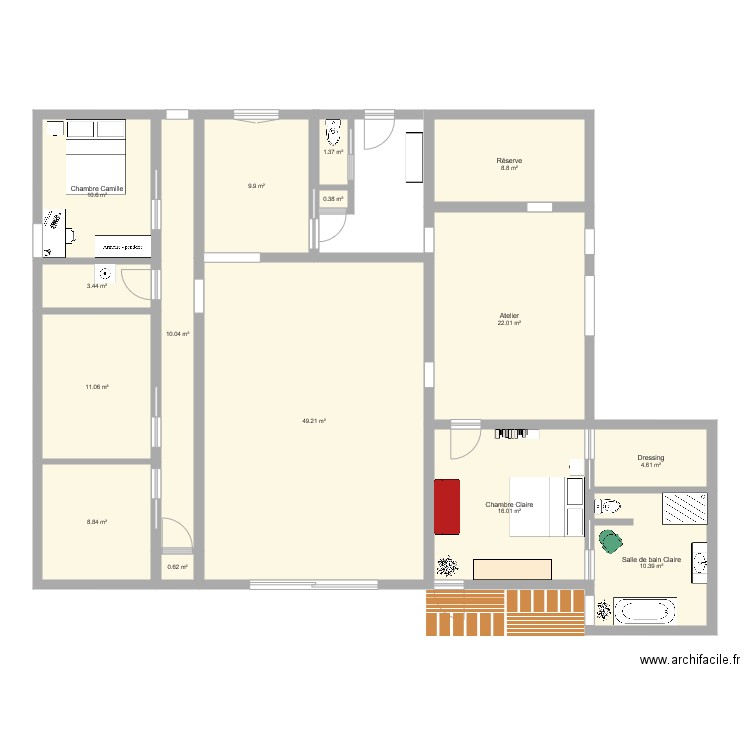 future maison claire. Plan de 0 pièce et 0 m2