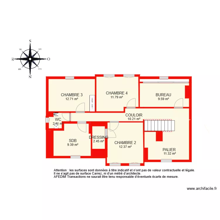 BI 5183 ETAGE . Plan de 