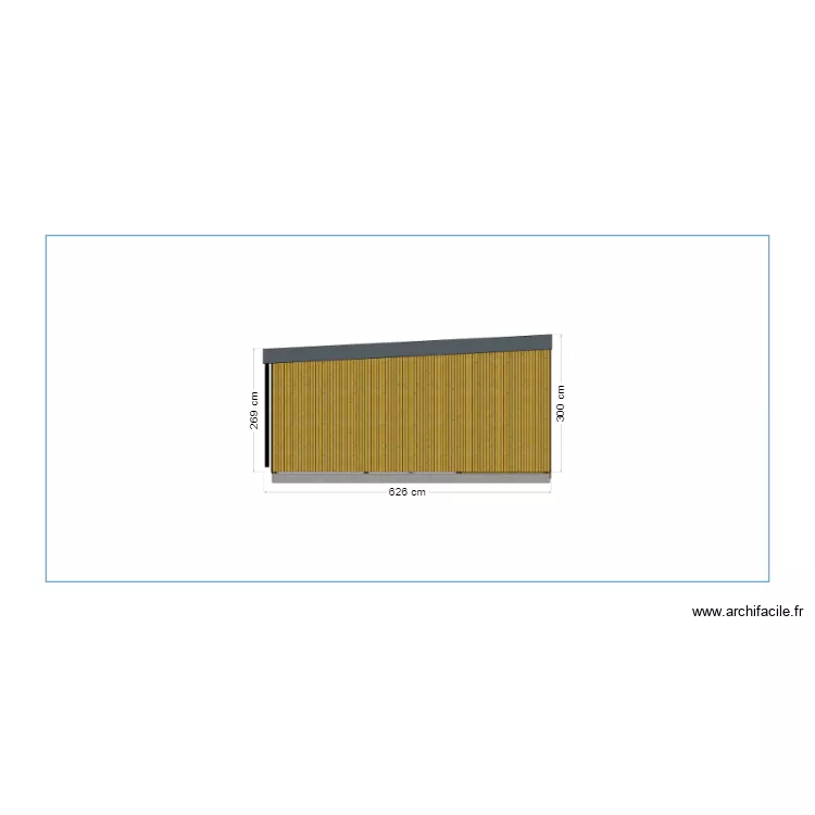 Façade gauche. Plan de Façade gauche. Plan de