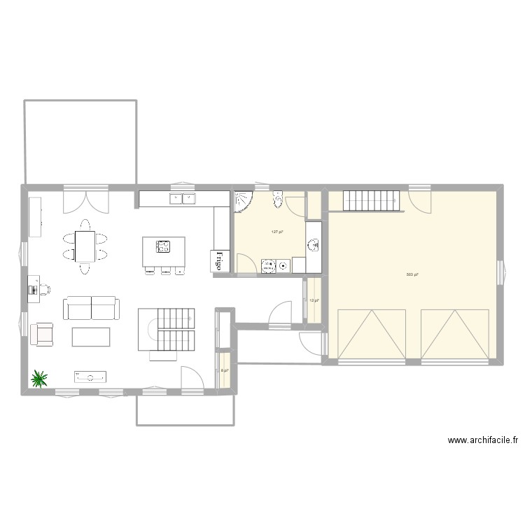 FG-20A. Plan de 4 pièces et 60 m2