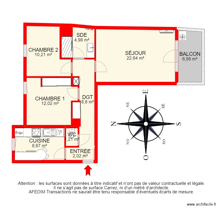 BI18143 -. Plan de 13 pièces et 95 m2