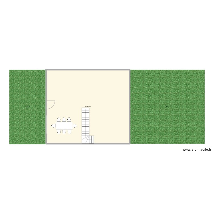 modification archi. Plan de 1 pièce et 70 m2