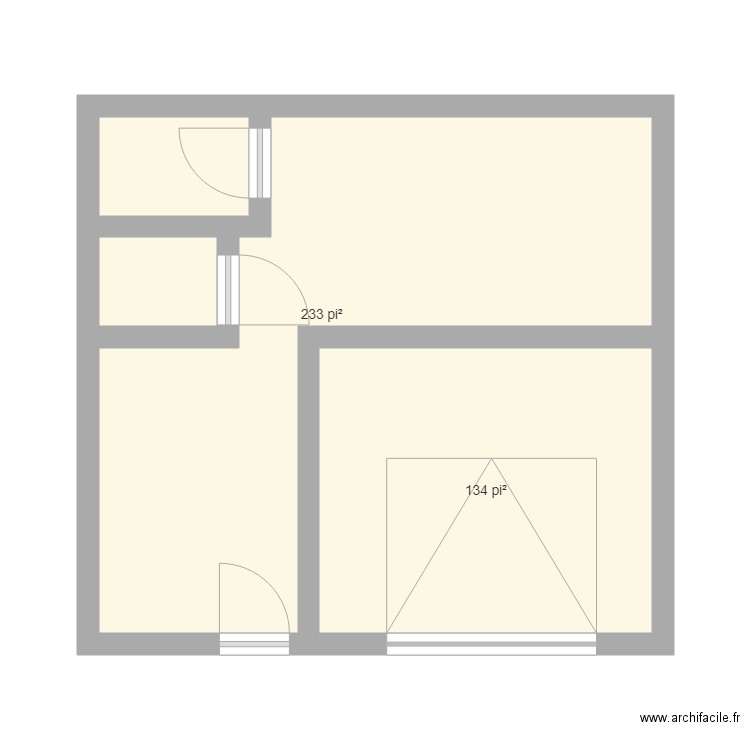 Plan Appartement 1789A. Plan de 0 pièce et 0 m2
