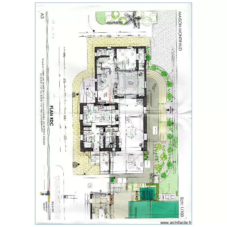 montifaud rez de chausser. Plan de 