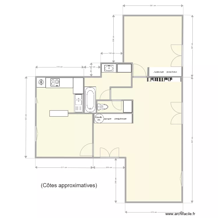Cyrnos sans c&ocirc;tes. Plan de 