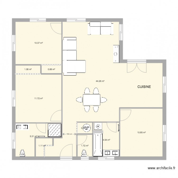 93M2. Plan de 0 pièce et 0 m2