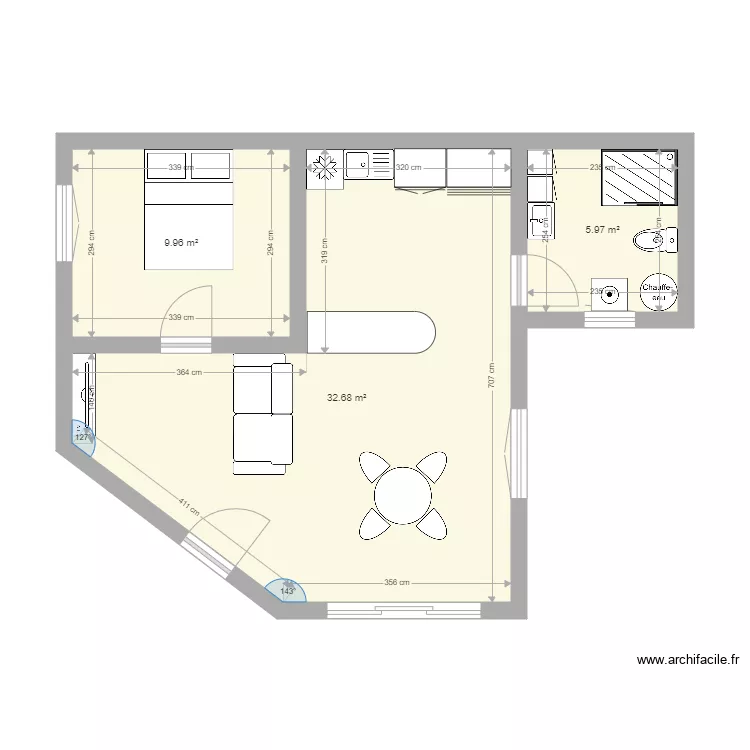 d&eacute;pendance 2. Plan de 