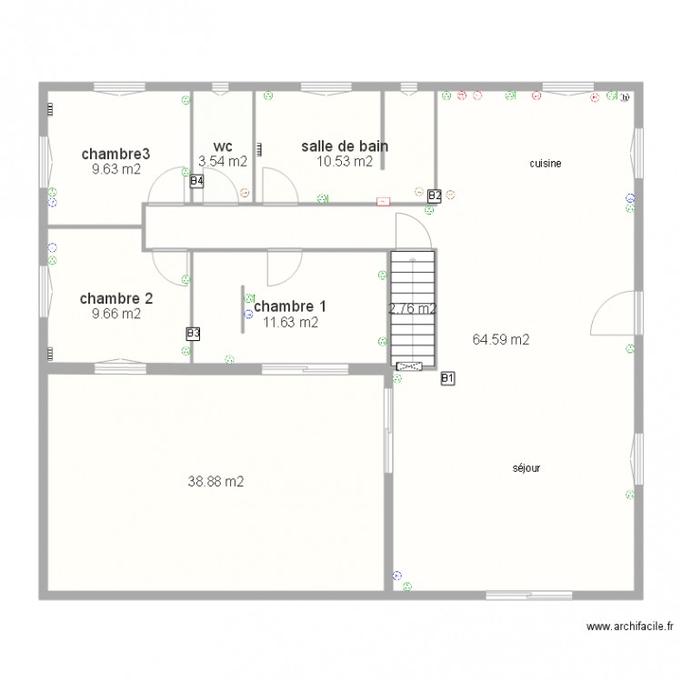 jerem prise de courants. Plan de 0 pièce et 0 m2